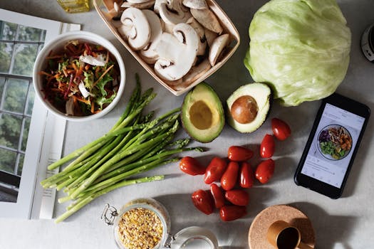 Assorted fresh vegetables and grains for a vibrant, healthy salad.