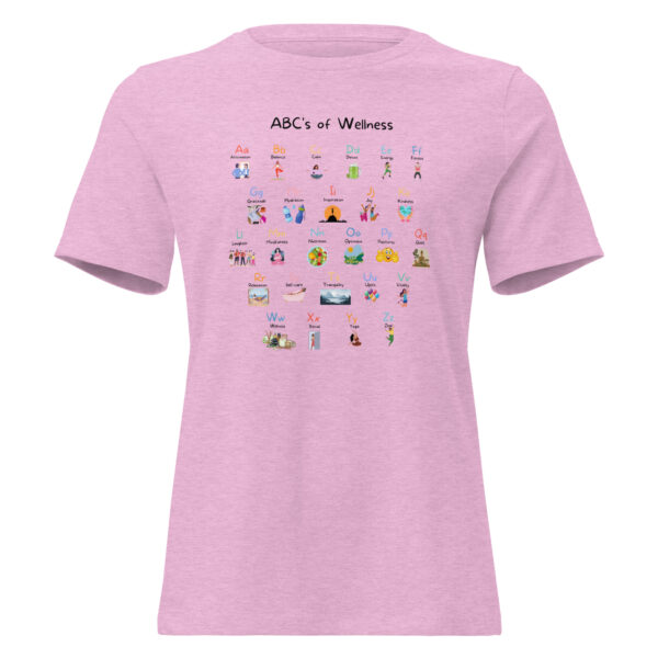 womens-relaxed-t-shirt-heather-prism-lilac-front-680702cf485e9 ABC’s of Wellness Tee – Relaxed Fit for Women