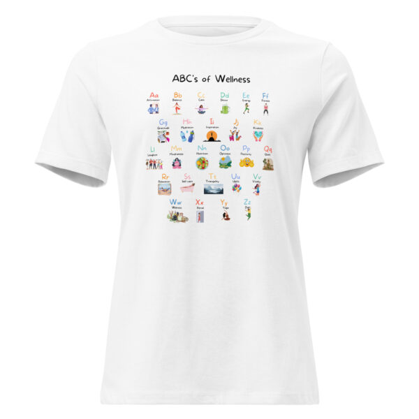 womens-relaxed-t-shirt-white-front-680702cf54c3f ABC’s of Wellness Tee – Relaxed Fit for Women