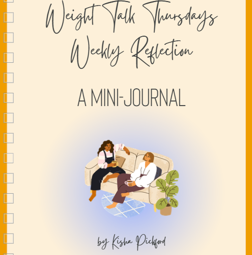 Weight Talk Thursdays Mini Reflection Journal | An Ample Health & Wellness Complimentary Journal