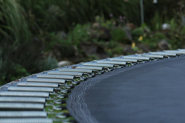 trammpolin, feather, web, trampoline spring